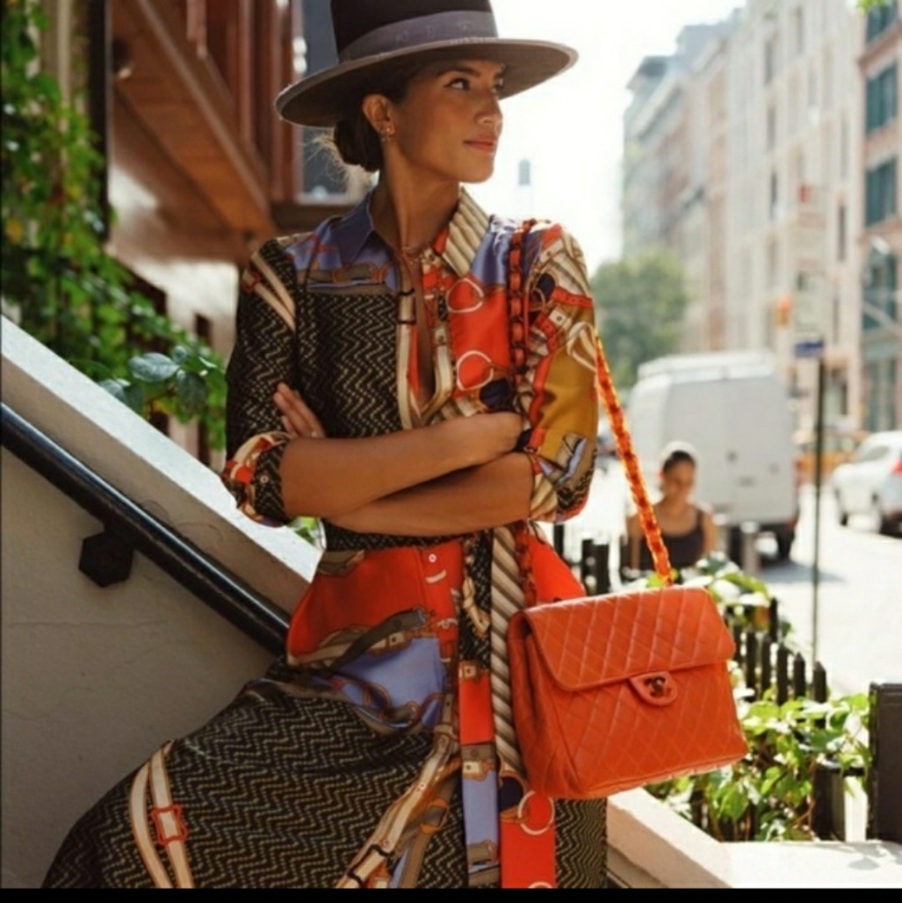 Zara Multicolor Patterned Dress - Picture 3 of 5